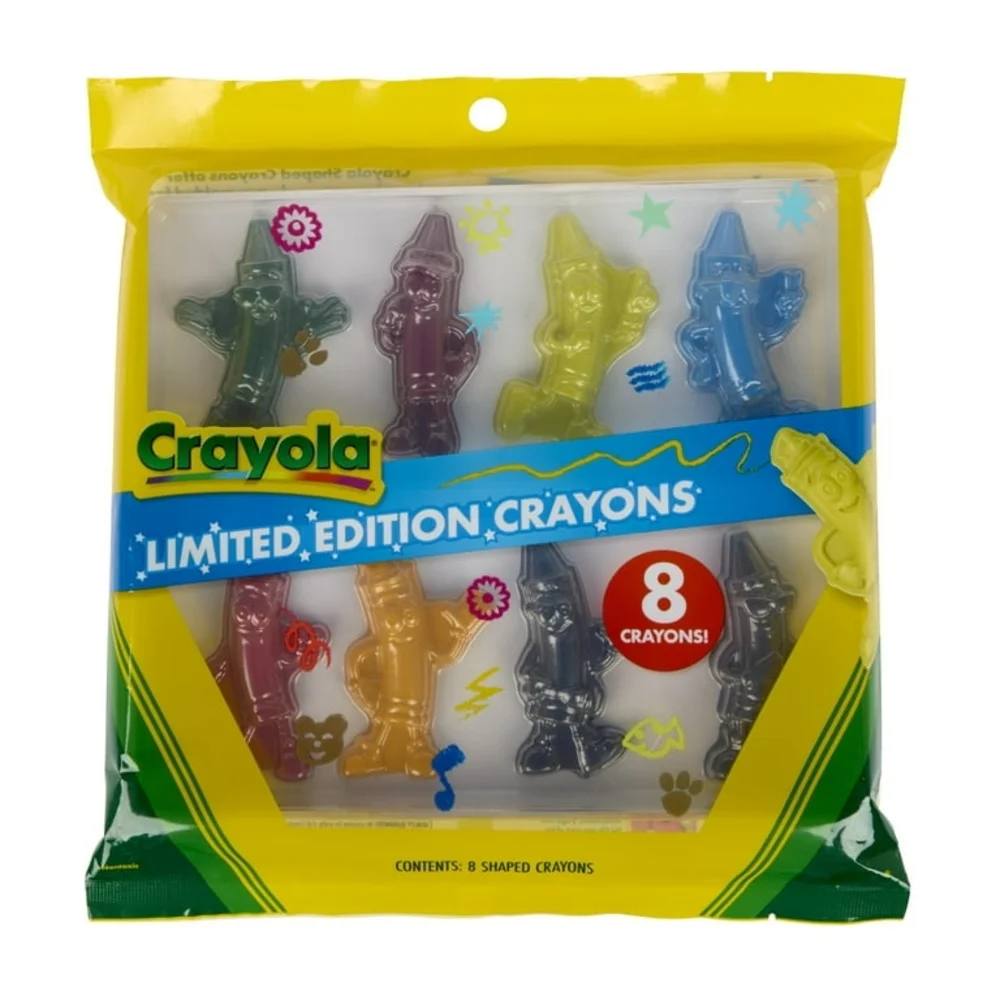 🫟NWT Crayola Tip Character Shaped Crayons, 8 Ct, Limited Edition Retired ColorS